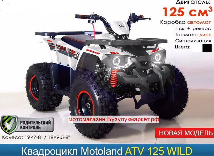 квадроцикл Motoland Coyote 125 Motoland Coyote 125, фото квадроцикла