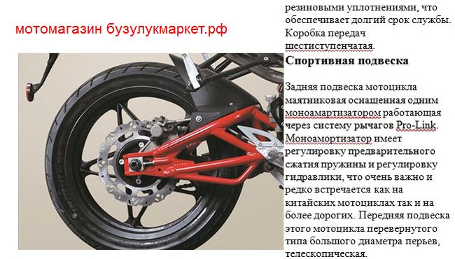 подвеска мотоцикла Zongshen ZS250GS-3A подвеска мотоцикла Zongshen ZS250GS-3A, фото