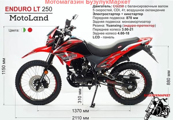 фото мотоцикл Motoland LT250 